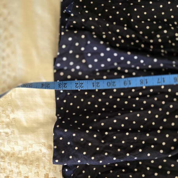 Ellos Navy Polka Dot Dress - Picture 9 of 10